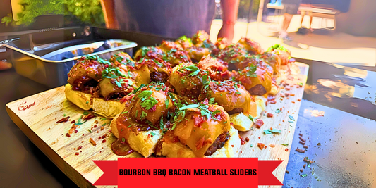 Bourbon BBQ Bacon Meatball Sliders